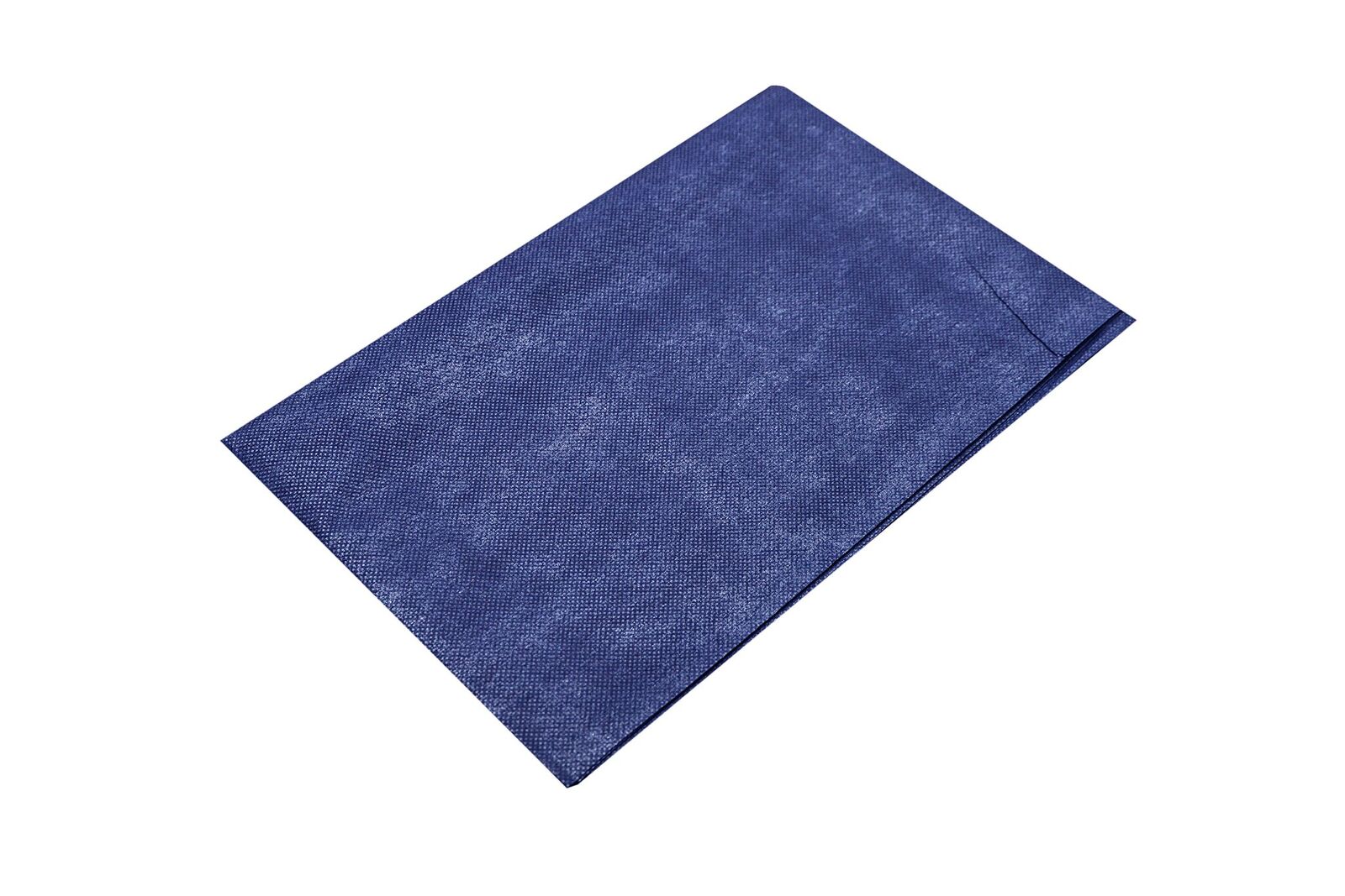 1 layer PE, 1 layer PP-fleece, blue.
200x100cm, 225 pcs/ctn.

PE: 15g/m2
PP: 30g/m2